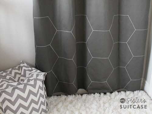 silver-hexagon-curtains