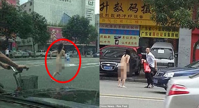 대낮에 차도에서 '홀딱 벗은' 커플(사진4장) - 포스트쉐어