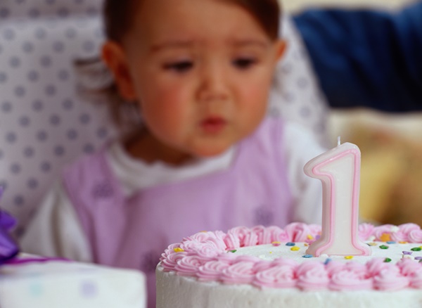 Baby Celebrating Her First Birthday