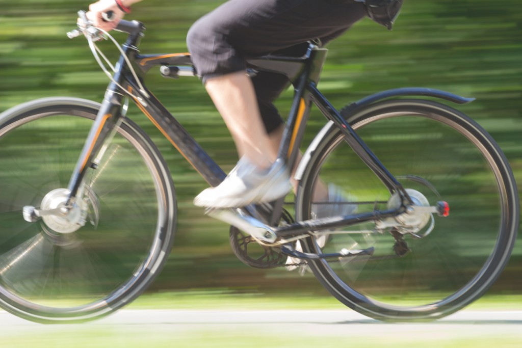 Fast Cyclist - Blurred Motion