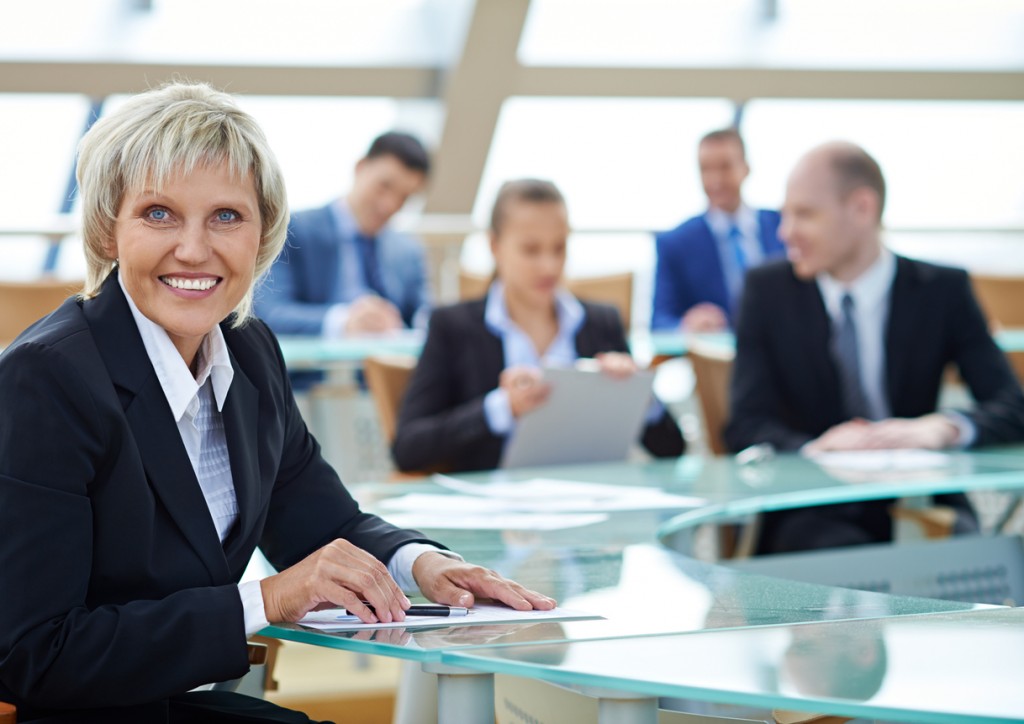 Mature lady in business