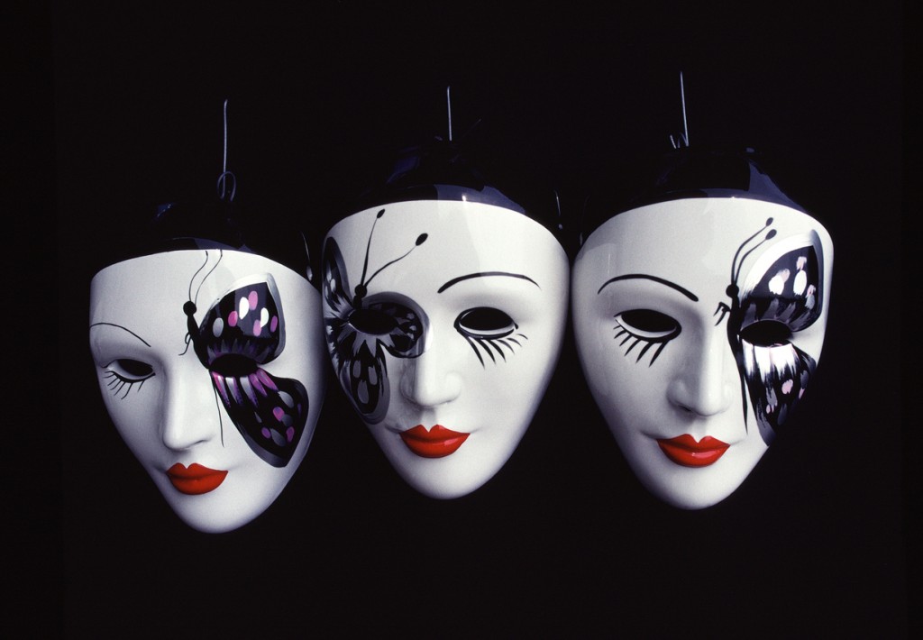 Three Venetian Carnival Masks