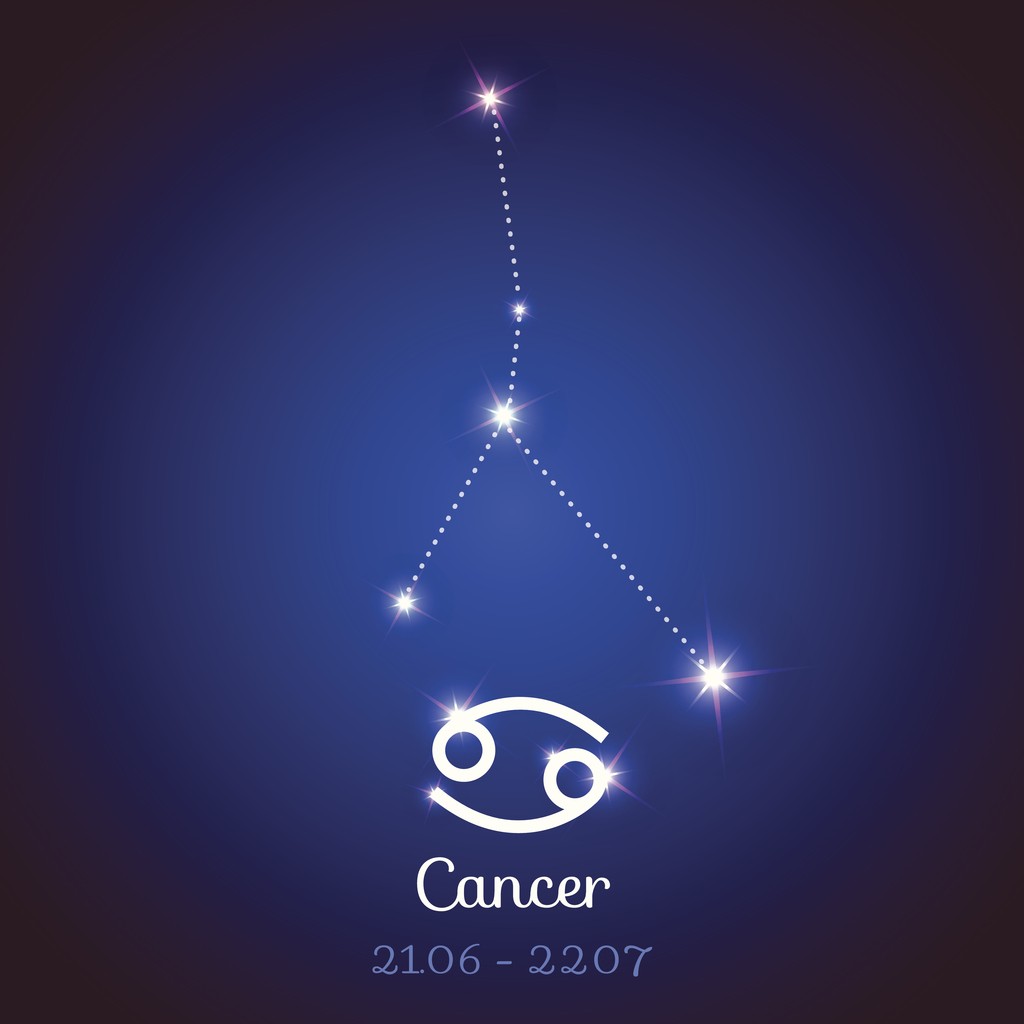 Vector zodiac horoscope - Cancer