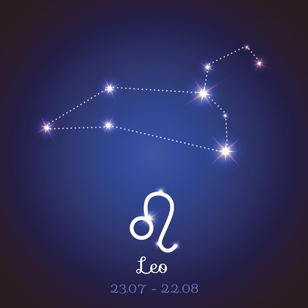 Vector zodiac horoscope - Leo