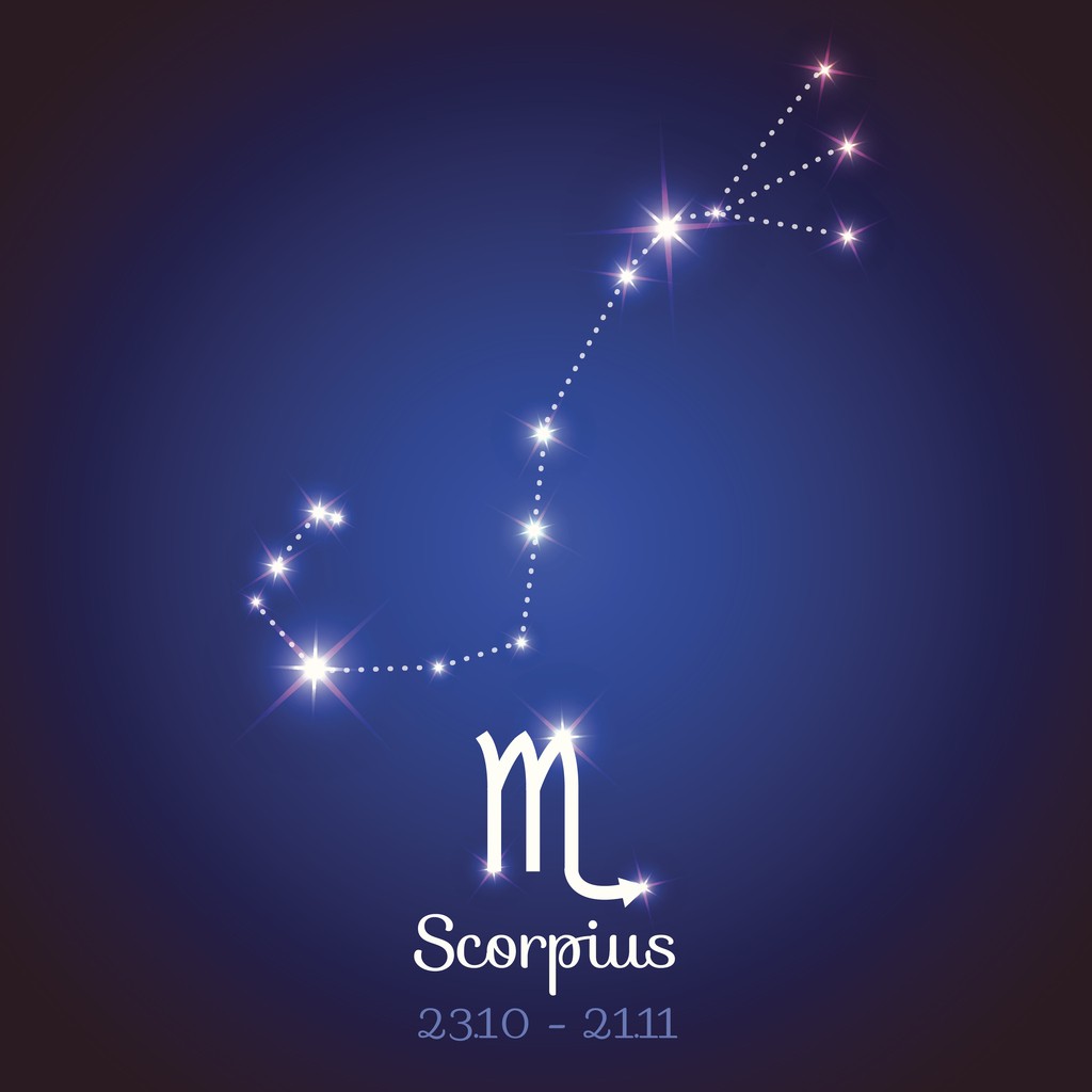 Vector zodiac horoscope - Scorpius