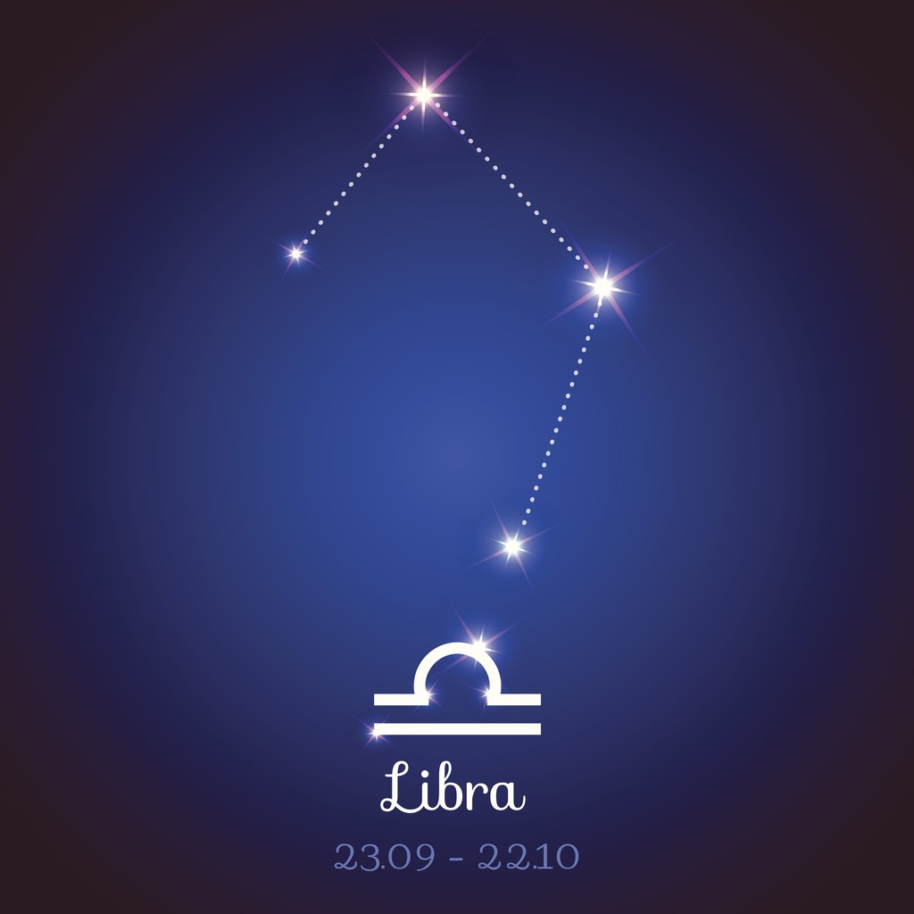 Vector zodiac horoscope - Libra
