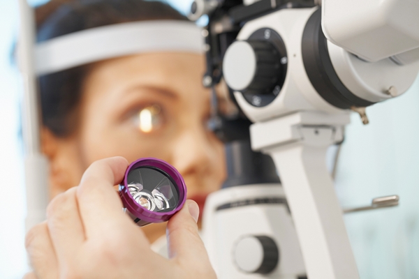 At the optician Ophthalmology Doctor ophthalmologist Optometrist medical eye examination