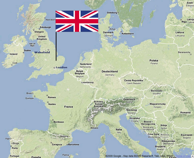 London United Kingdom On World Map United States Map