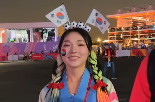 한국 우루과이 미모의 응원녀 박진민