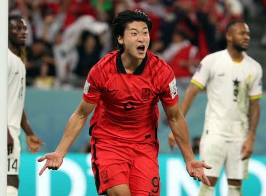 한국 가나 카타르 월드컵 2차전 조규성 골