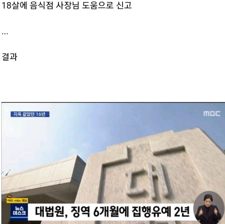 16년 동안 지옥같던 삶을 보낸...18세 소년
