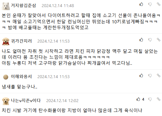 5일동안 치킨,족발,고기만 먹은 후기