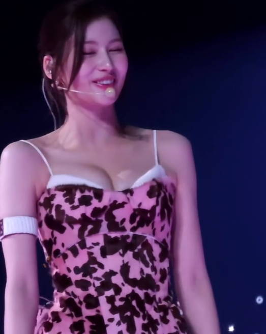 팬들이 차마 똑바로 쳐다보지 못했다는 사나 직캠(영상)