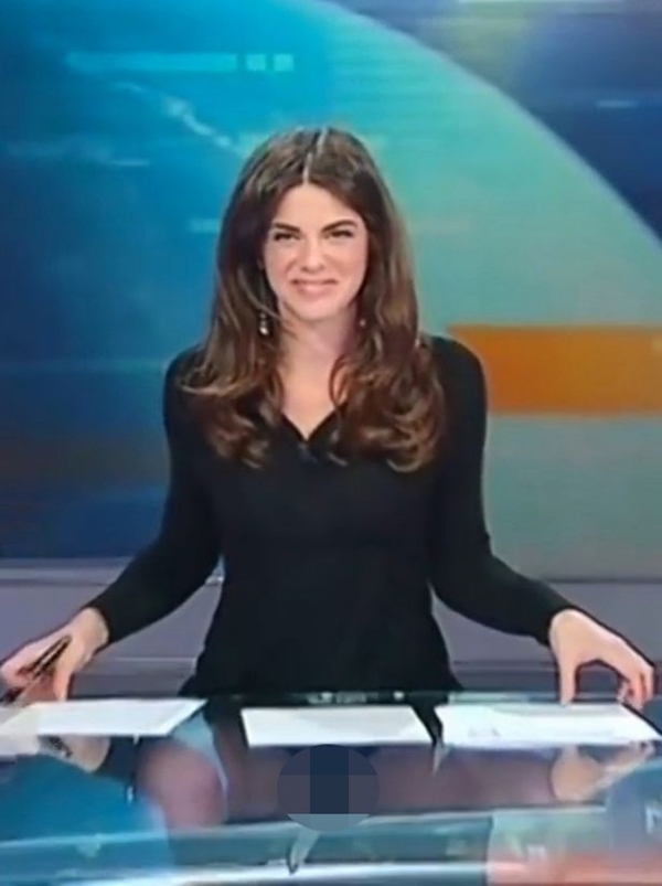news anchor up dress