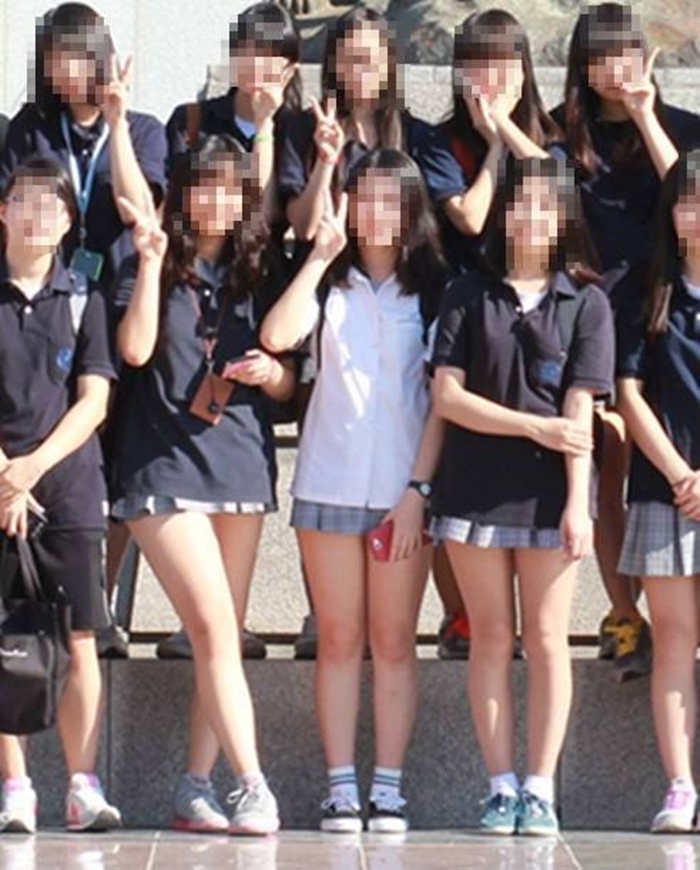 Schoolgirl Masturbating
