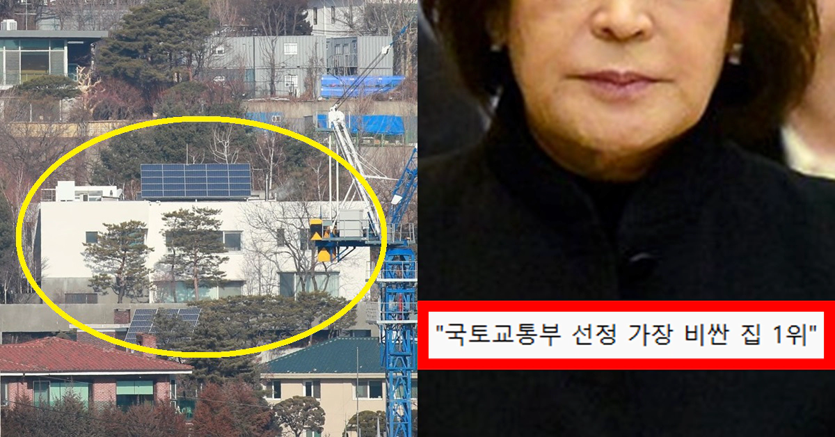 한국에서 제일 비싼 280억원 단독주택 집에 산다는 이명희 신세계 회장