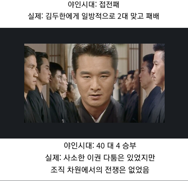 김두한의 실제 싸움 실력과 전적